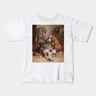 After the Hunt by Carl Reichert, 1907 Kids T-Shirt